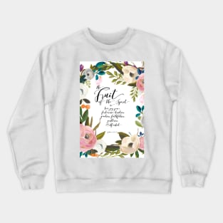 Fruit of the Spirit, blush pink palette Crewneck Sweatshirt